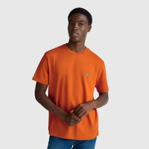 T-shirt básica de algodão