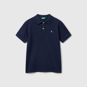 Polo slim fit em algodão puro