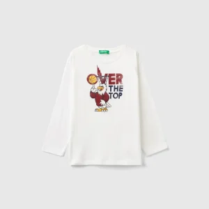 T-shirt com estampa over fit