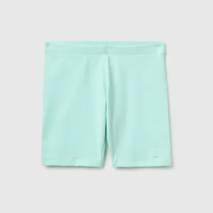 Leggings curtas em algodão stretch
