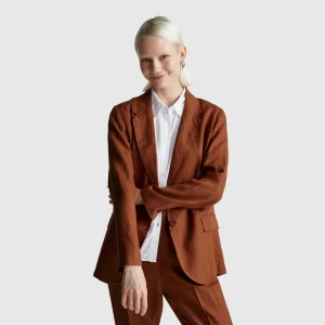 Blazer em linho puro