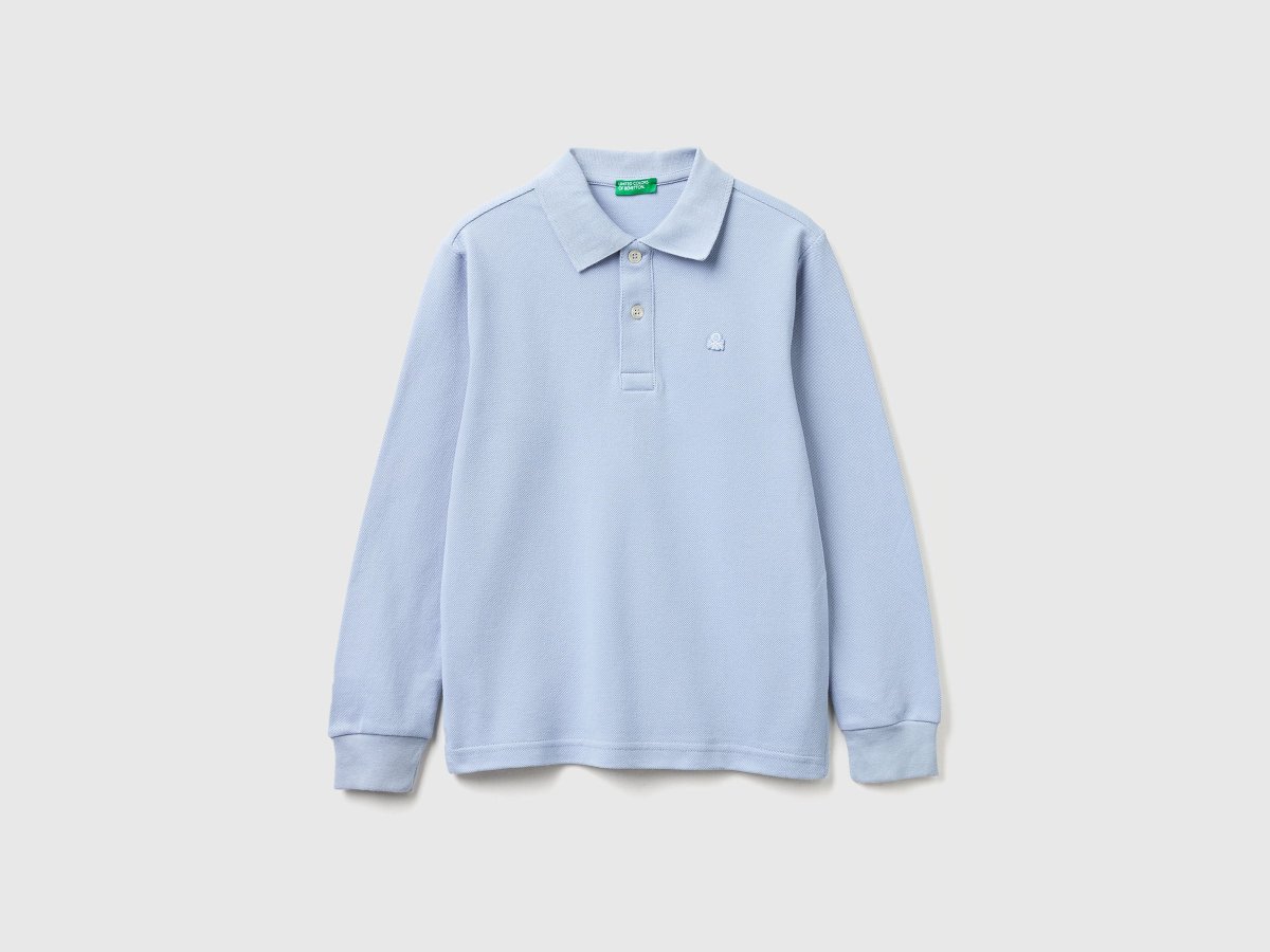 Polo de manga comprida em algodão - Image 2