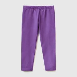 Leggings em algodão stretch