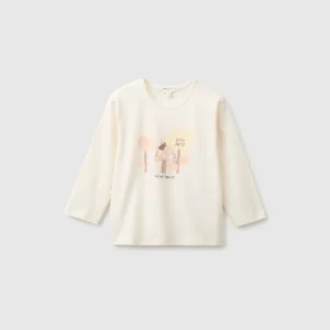 T-shirt com estampa em algodão orgânico