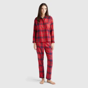 Pijama tartan em flanela