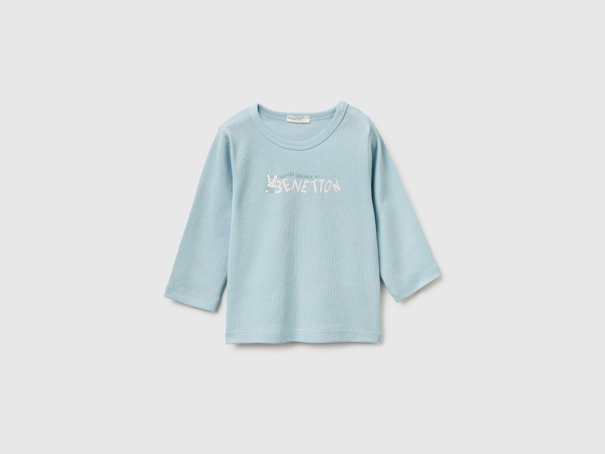 T-shirt com estampa em algodão orgânico