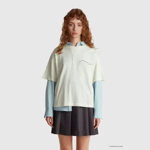 T-shirt com estampa slogan