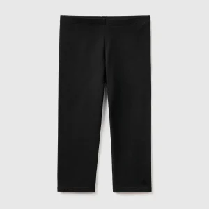Leggings 3/4 em algodão stretch