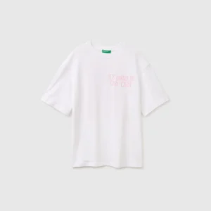 T-shirt over fit com estampa