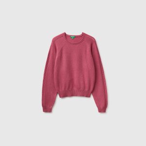 Camisola com gola redonda