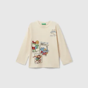 T-shirt de manga comprida com estampa