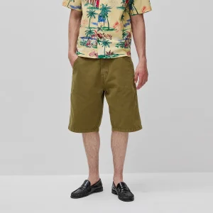 Shorts em tecido de lona