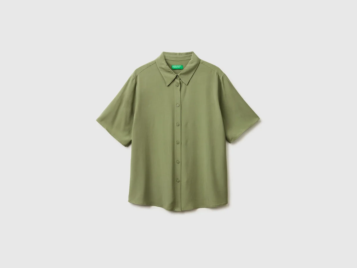 Camisa fluida manga 3/4
