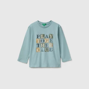 T-shirt 100% algodão orgânico com estampa