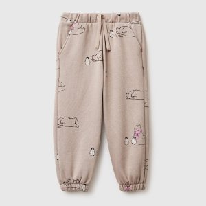 Calças com estampa de animais