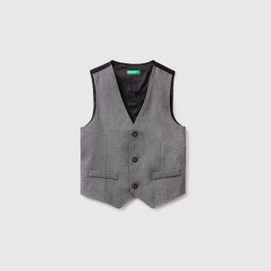 Colete em flanela slim fit