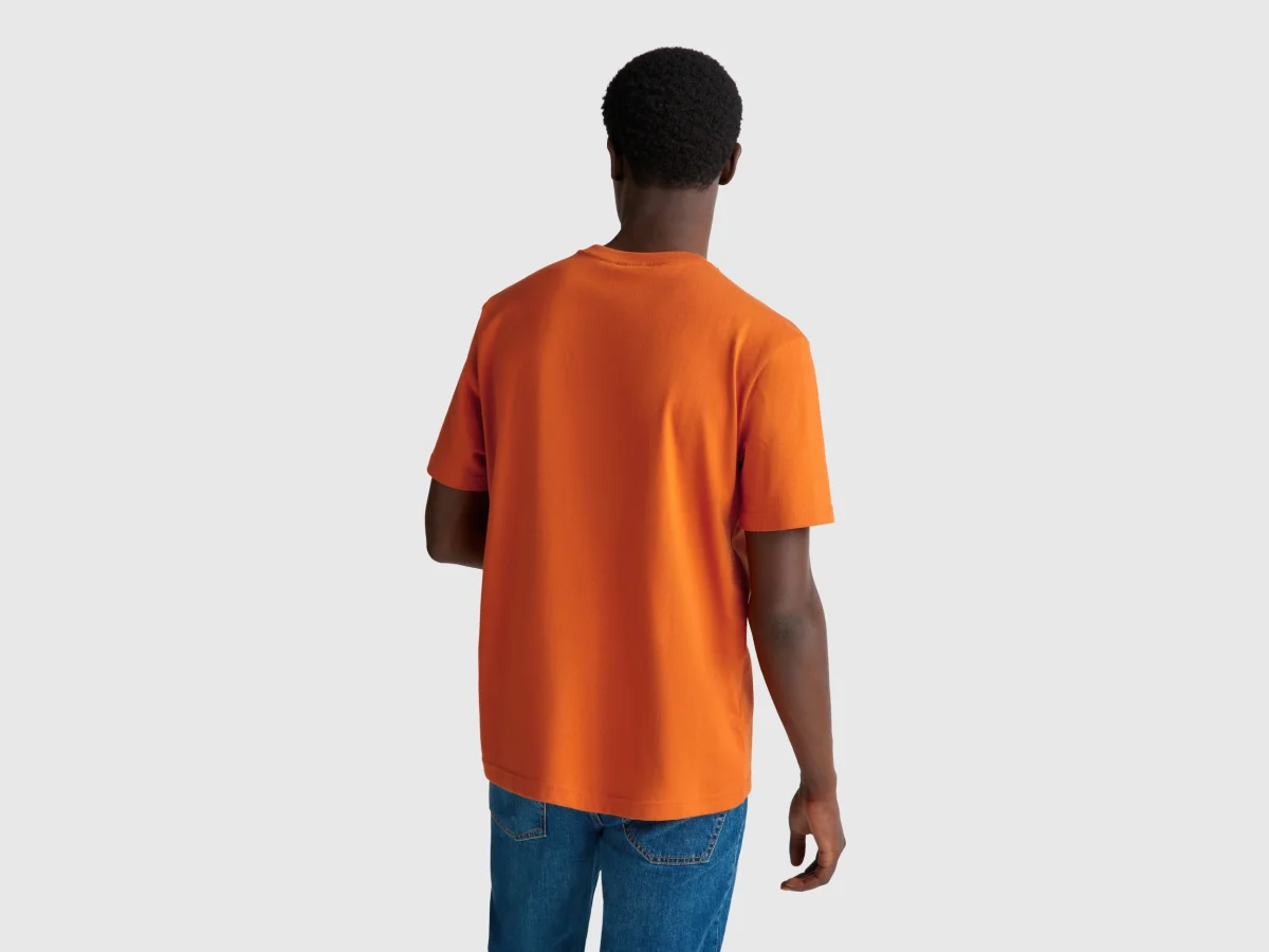 T-shirt básica de algodão - Image 3
