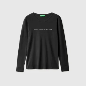 T-shirt de manga comprida 100% algodão
