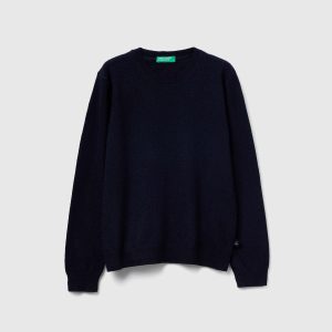 Camisola em mistura de lã e viscose