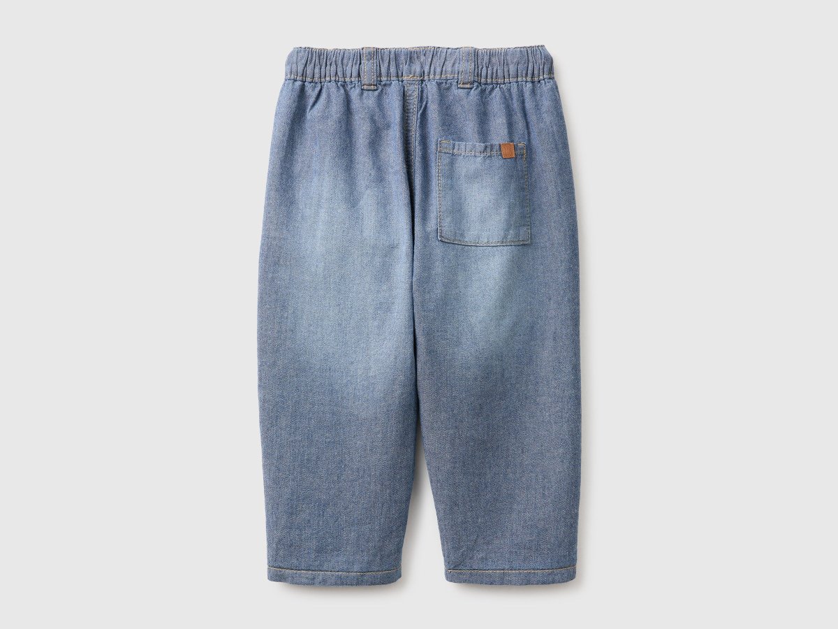 Calças em chambray com cordão - Image 3