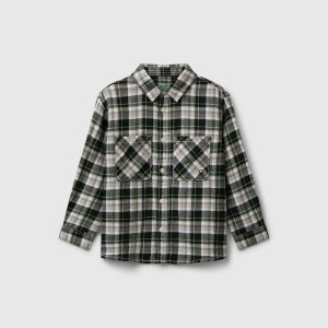 Camisa aos quadrados 100% algodão