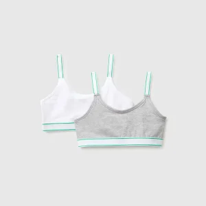 Dois brassieres com elástico logótipo