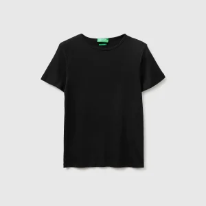 T-shirt de gola redonda slim fit