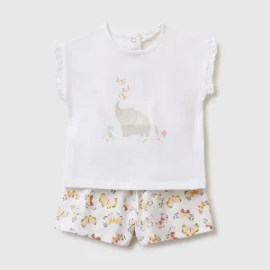 Conjunto t-shirt e shorts padrão