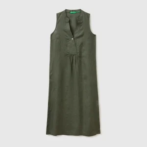 Vestido comprido 100% linho