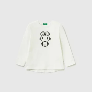 T-shirt com estampa pixel