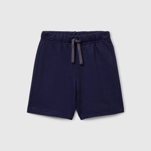 Bermudas em felpo de algodão