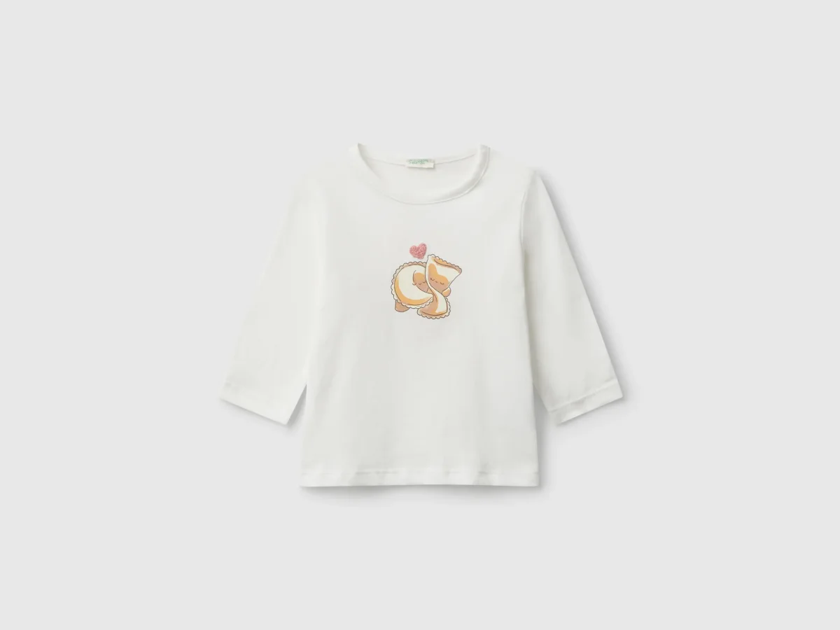T-shirt com estampa e patch - Image 2
