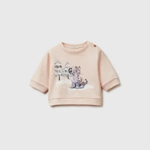 Sweat com estampa em algodão misto