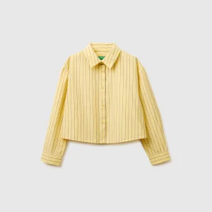 Camisa boxy fit às riscas