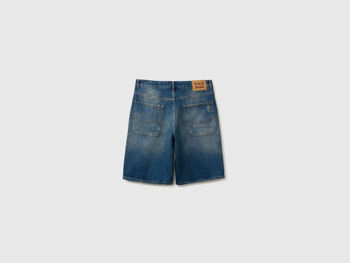Bermudas de jeans com rasgos - Image 3