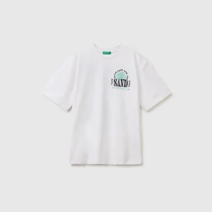 T-shirt over fit com estampado fotográfico