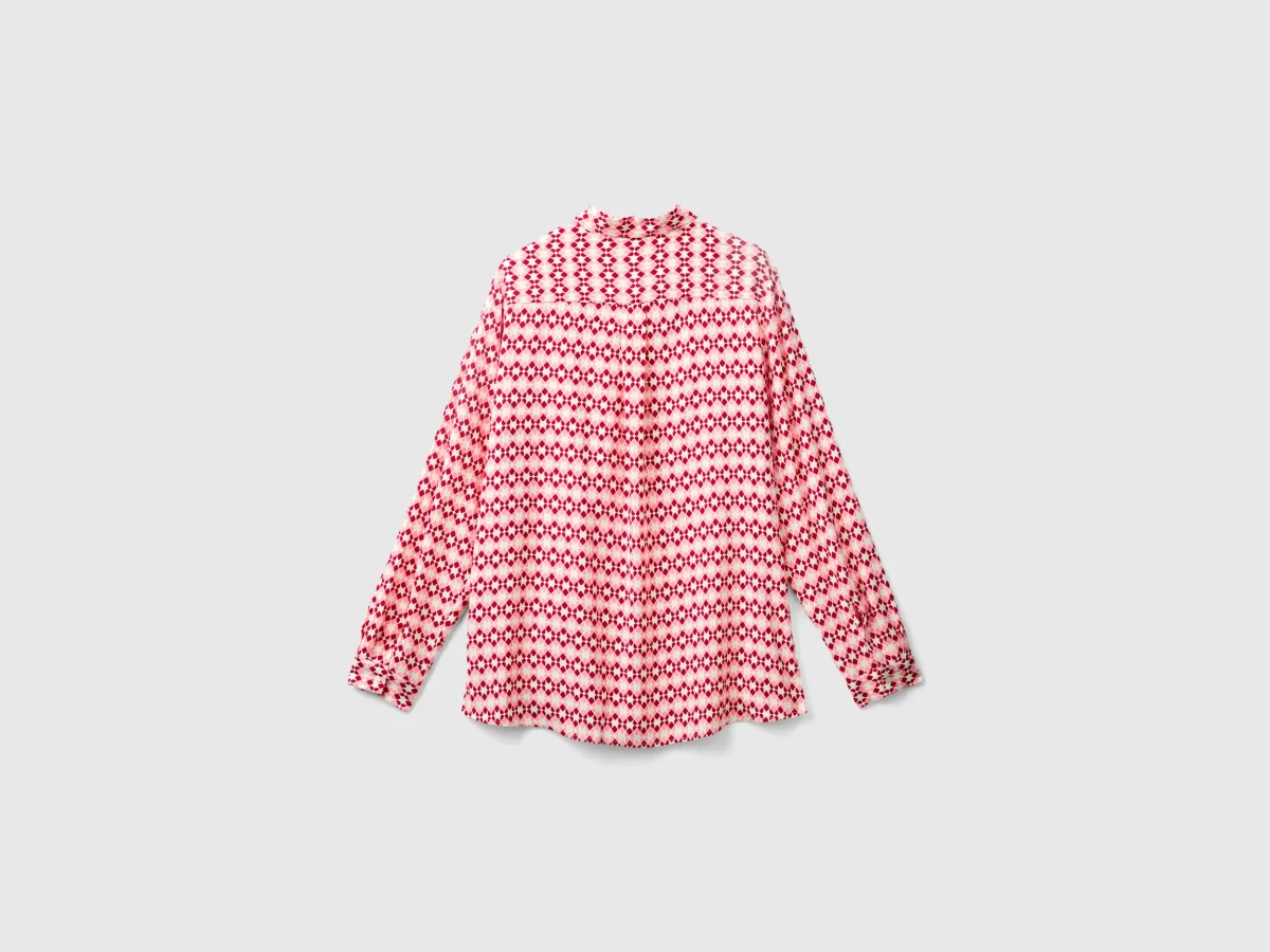 Camisa padrão em viscose - Image 3