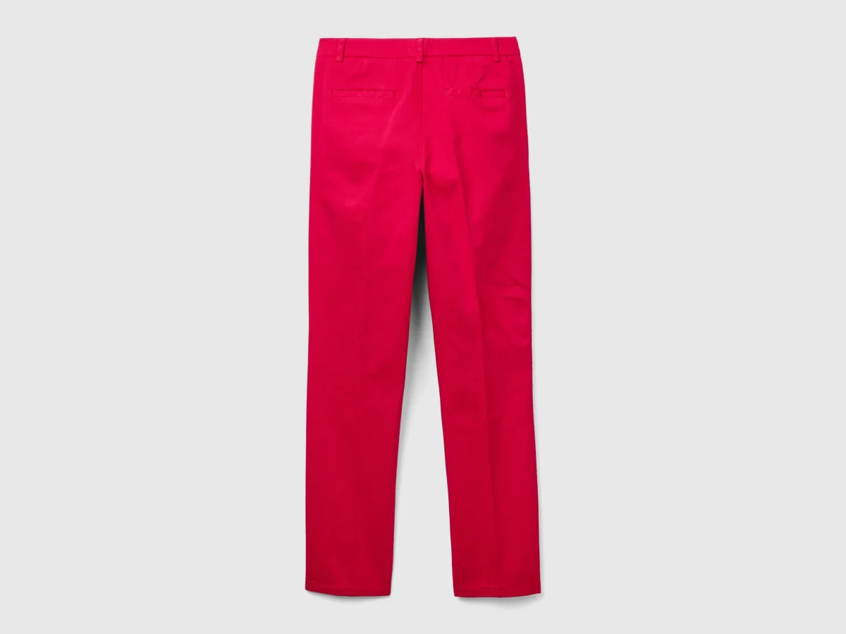 Chinos slim fit em algodão cor de ameixa - Image 5
