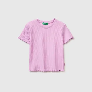 T-shirt slim fit canelada