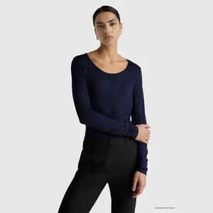 T-shirt slim fit em viscose stretch