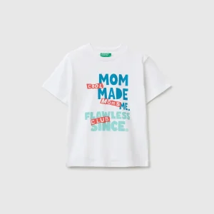 T-shirt de gola redonda com estampa