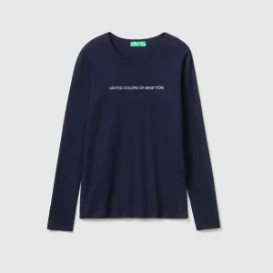 T-shirt de manga comprida 100% algodão