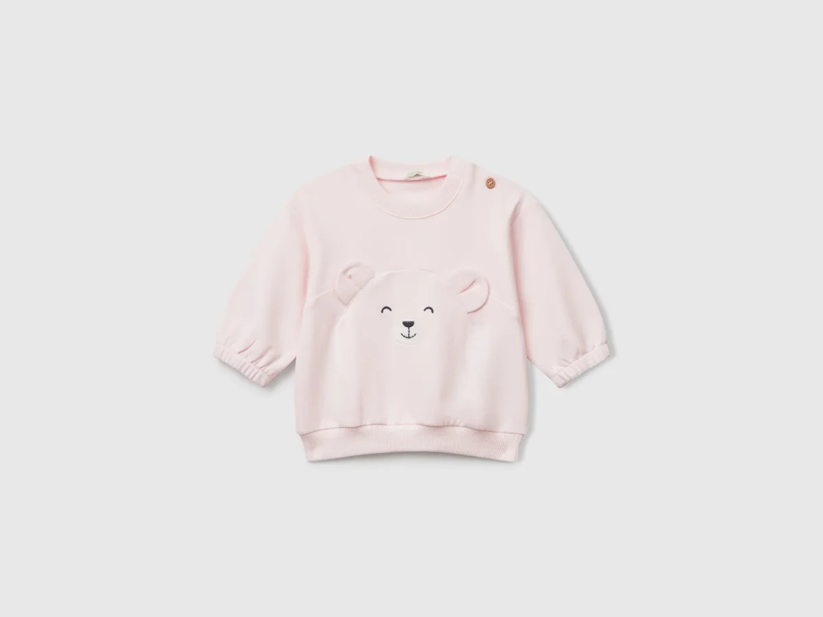 Sweat com bordado e patch