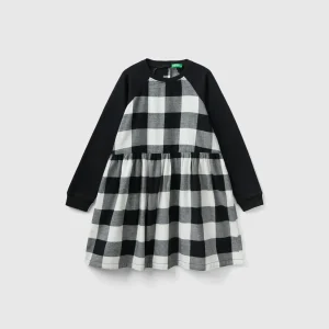 Vestido escocês 100% algodão