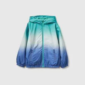 Blusão efeito tie-dye com capuz