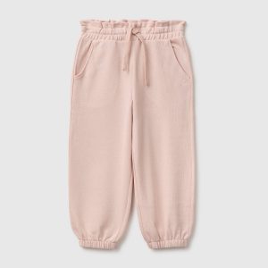 Joggers em felpo de algodão orgânico
