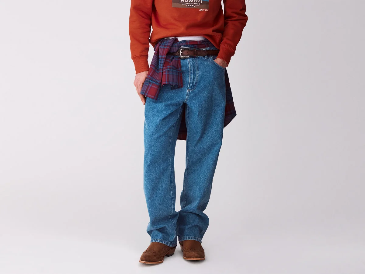 Jeans carpenter fit lavagem clara - Image 2