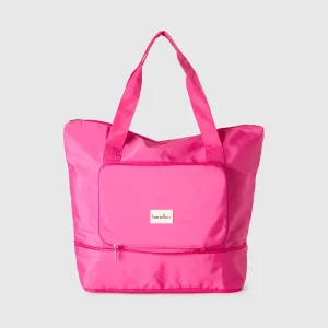 Bolsa dobrável rosa