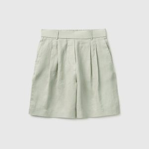 Bermudas em linho puro