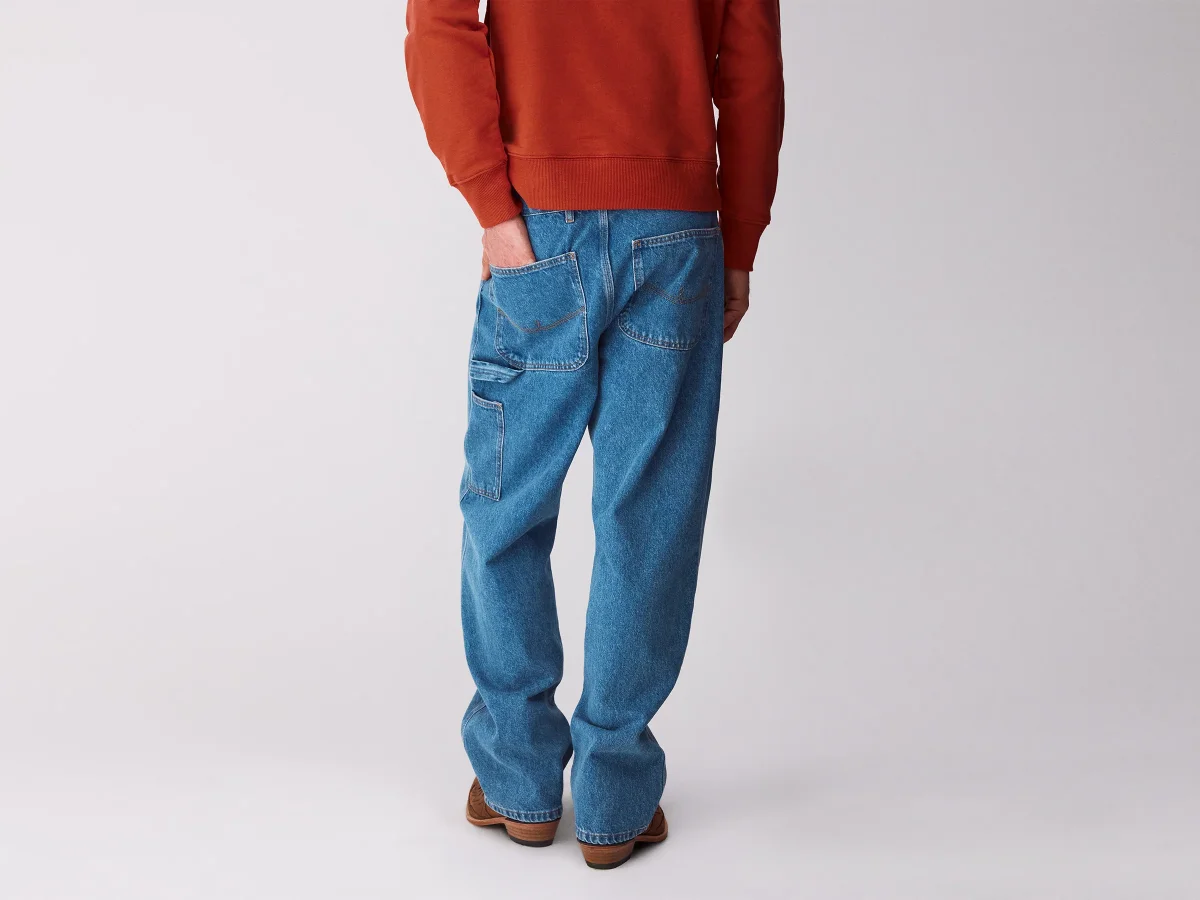 Jeans carpenter fit lavagem clara - Image 3